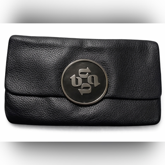 Ted Baker Handbags - 🖤 Ted Baker Black Pebbled Leather Clutch / Wallet | Floral Lining